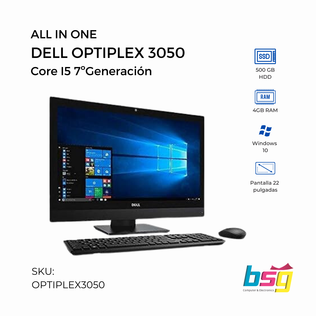 Dell Optiplex 3050 Micro Dell OptiPlex 3050 All-In-One - I3-6100T
