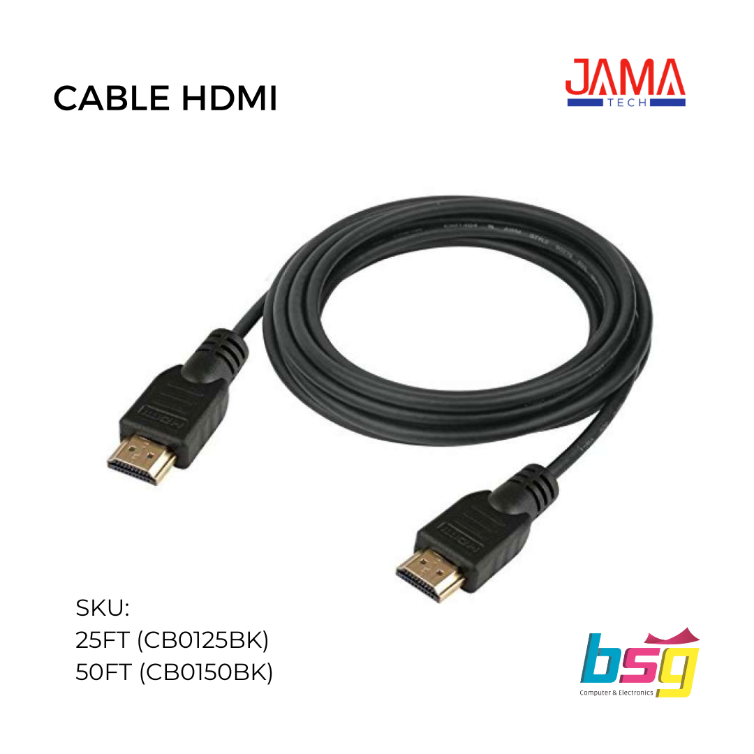 CABLE HDMI 25 FT JAMATECH