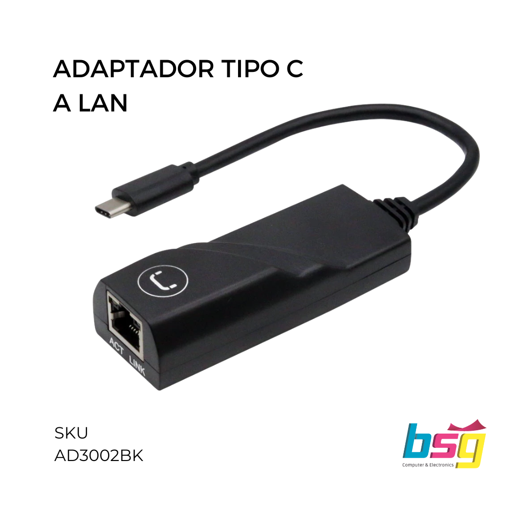 CABLE ADAPTADOR TIPO C A LAN