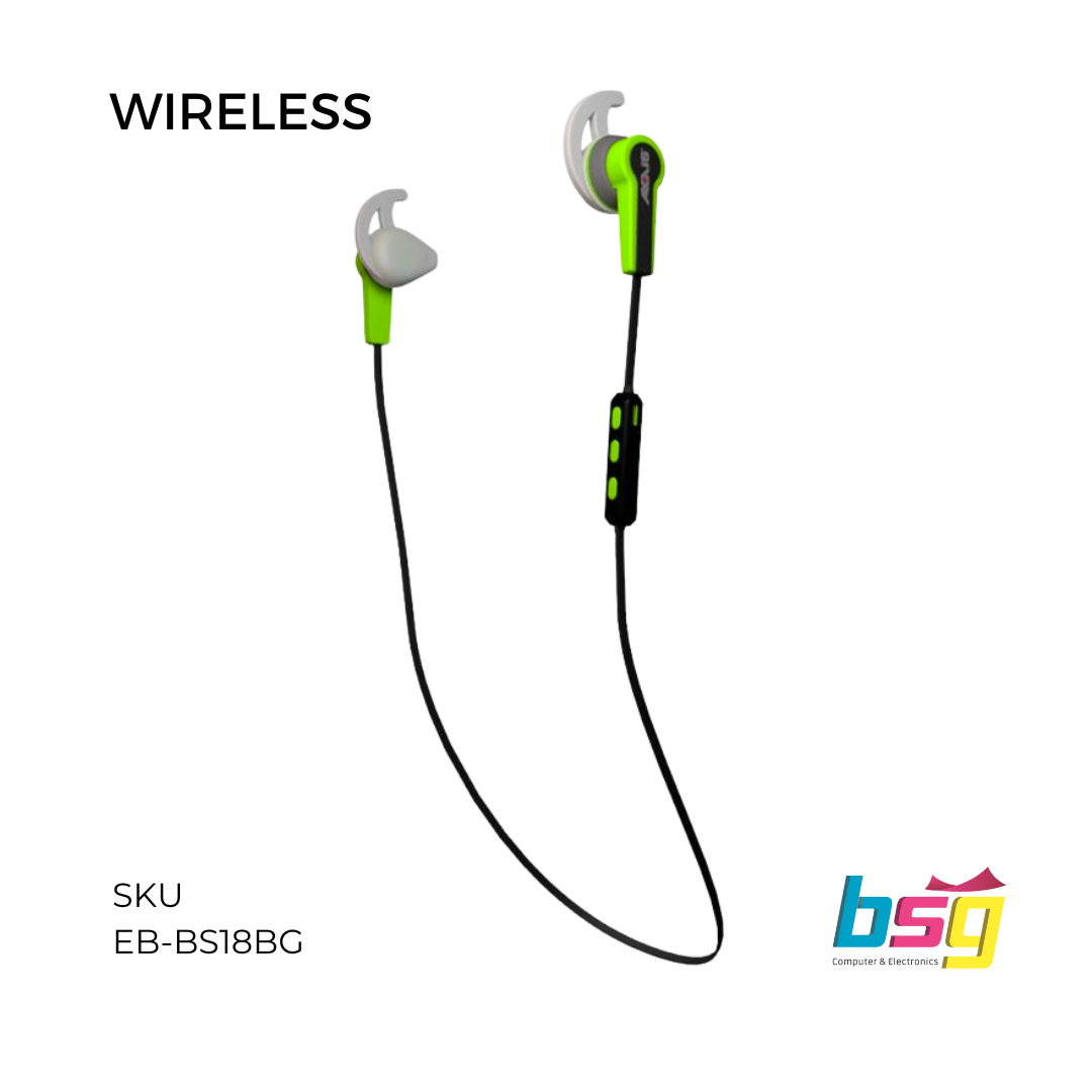 AUDIFONO SPORT BLUETOOTH VERDE